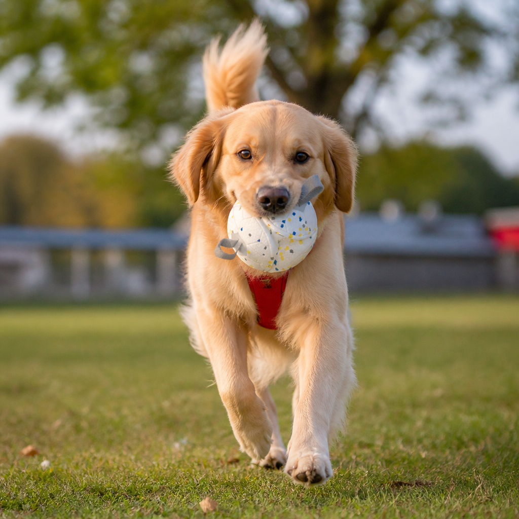 Miljövänlig Oförstörbar Hundboll – Bitresistent Interaktiv Dragkamp- Och Apporteringsleksak