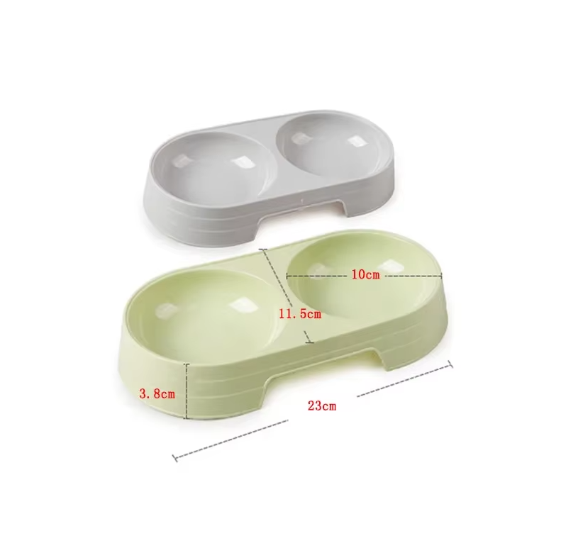 Dubbel Bordsset för Hundar med Halkfri Bas