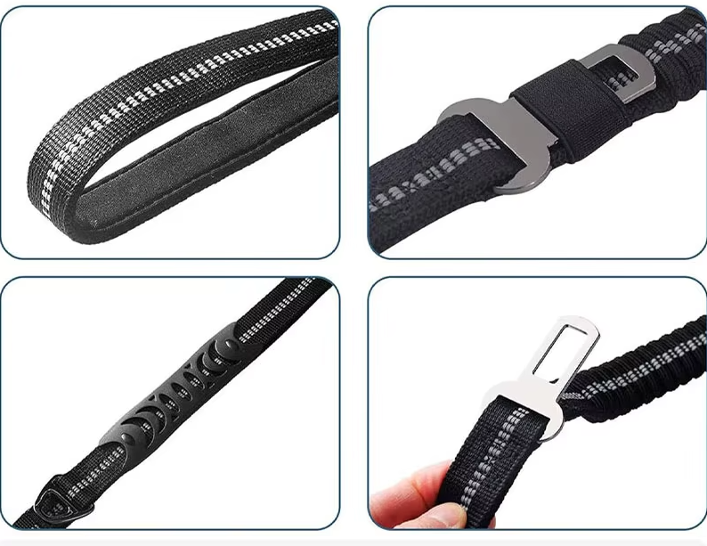 Elastiskt hundkoppel med stötdämpning – stötdämpande koppel för promenader