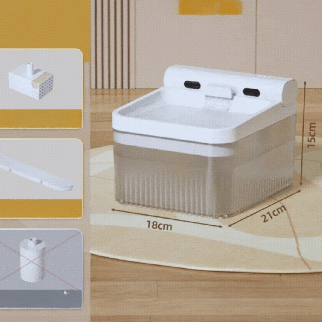 Elefant Vattendispenser för Husdjur – Simulerar Rinnande Vatten med Trippelfiltrering