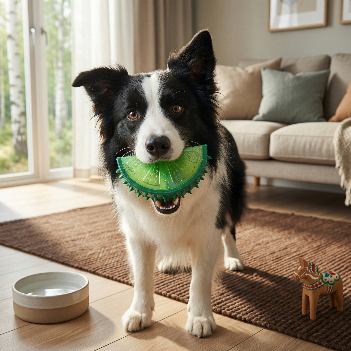 Kylande Hundtuggleksak i Fruktdesign