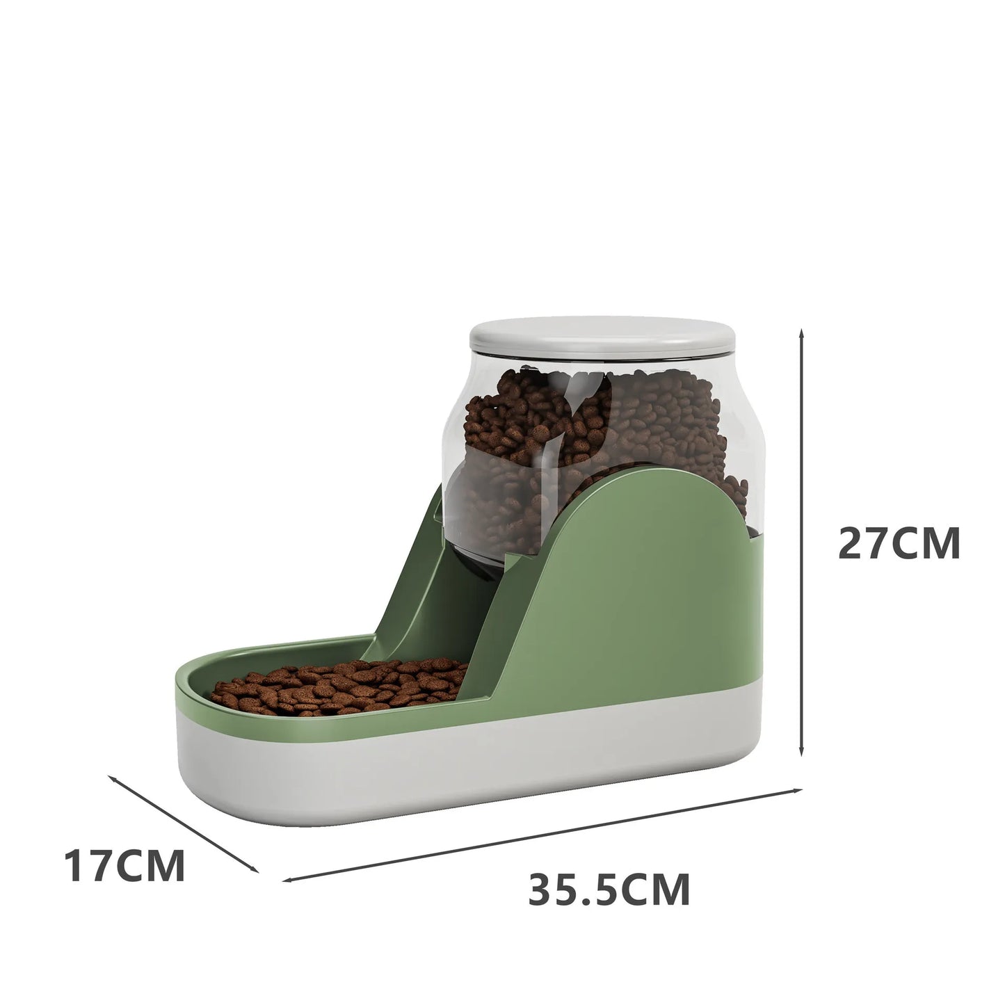 Automatisk Mat- och Vattendispenser för Hundar och Katter – 3,8 L Kapacitet