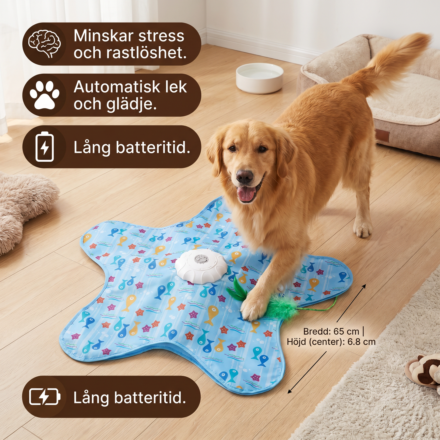 HuntingFun Dog Pro – Automatisk Hundleksak för Stressreducering och Lekglädje