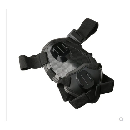 Actionkamerasele för hundar med hållare för bröst och rygg