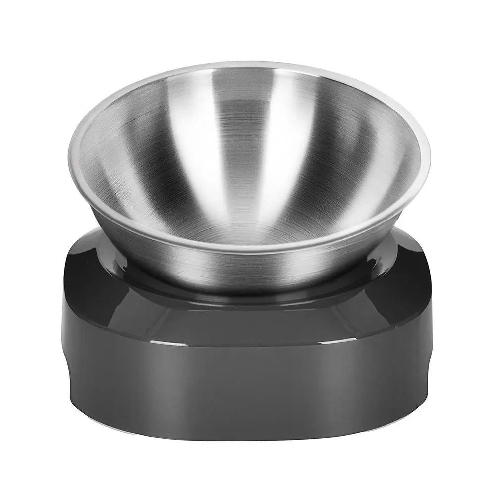 Dubbel kattlåda i rostfritt stål med stativ