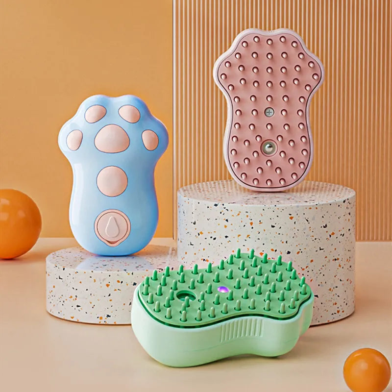 Elektrisk Kattborste med Massagefunktion för Mjuk Pälsvård