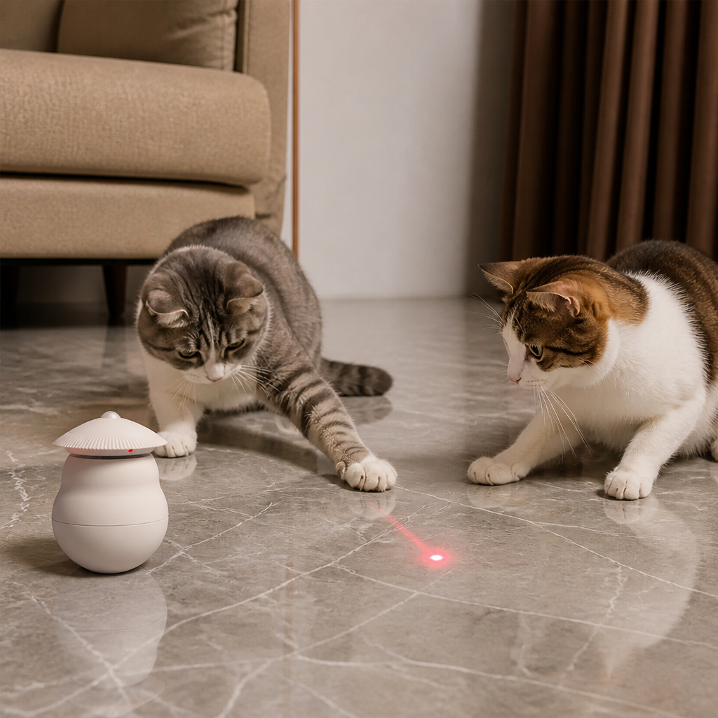 Automatisk Rörelseaktiverad Laserleksak för Katter