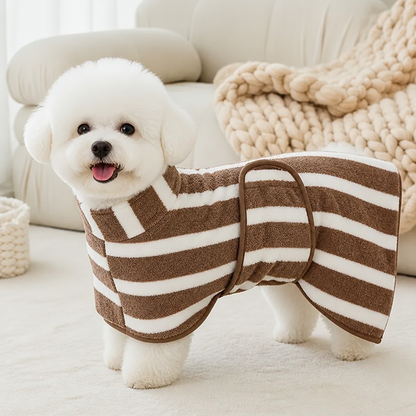 Hundbadrock i Mikrofiber – Mycket Absorberande och Mjuk för Snabb Torkning Efter Badet