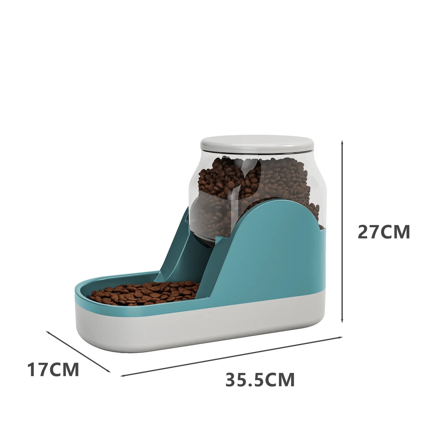 Automatisk Mat- och Vattendispenser för Hundar och Katter – 3,8 L Kapacitet