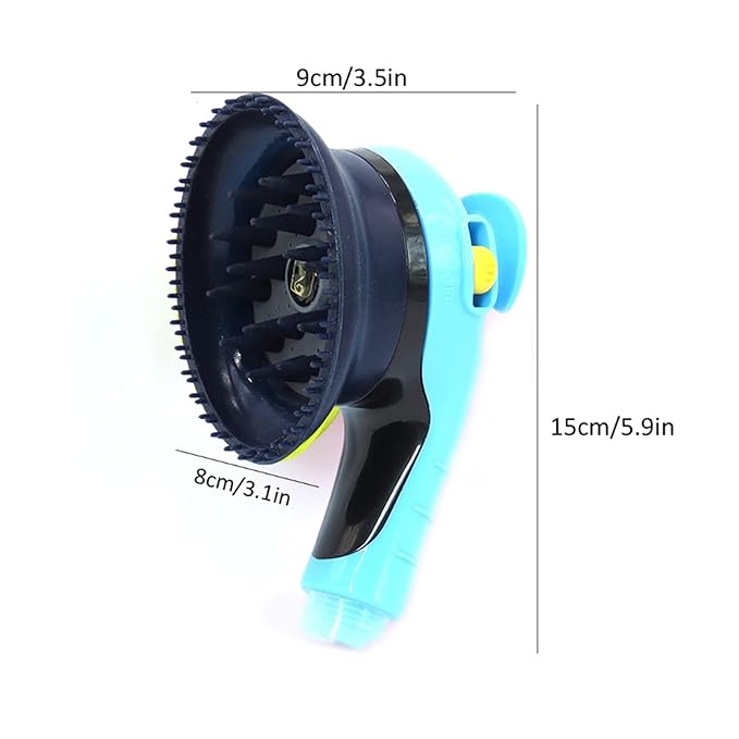 Duschborste för hundar med massagefunktion och pälsrengöring