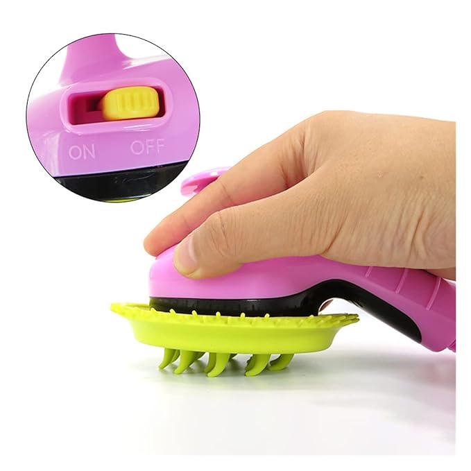 Duschborste för hundar med massagefunktion och pälsrengöring