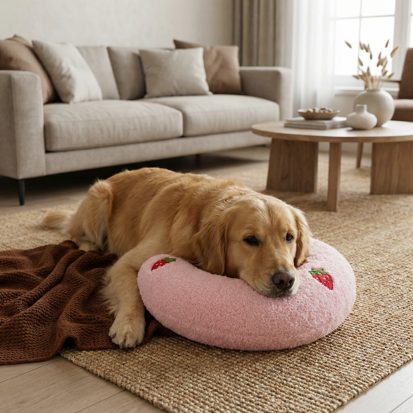 Robust Hundboll med Handtag