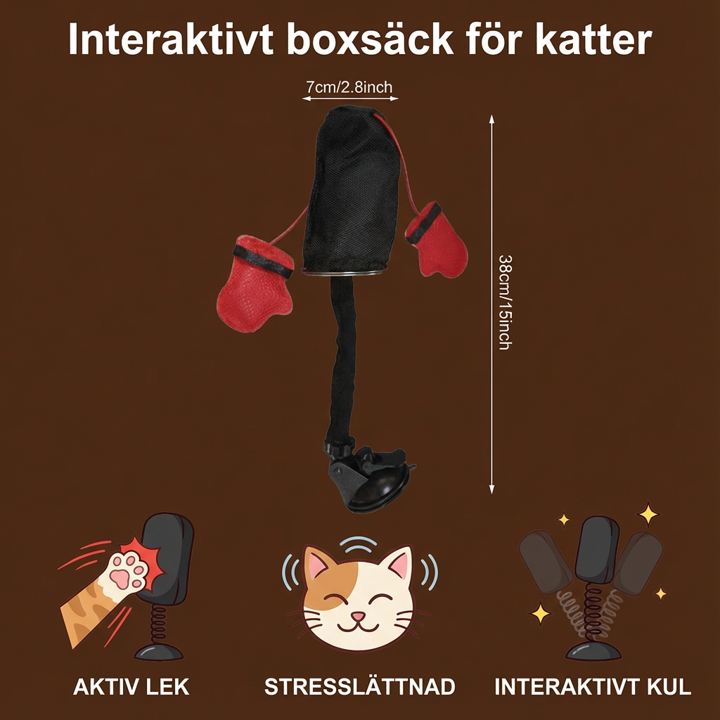 Interaktivt boxsäck för katter