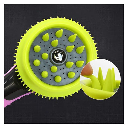 Duschborste för hundar med massagefunktion och pälsrengöring