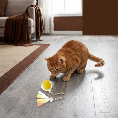 Uppgraderad Smart Rolling Cat Ball – Hållbar Interaktiv Leksak Med Nätspanssvans