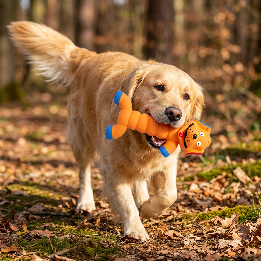 Robust Hundtuggleksak Av Naturgummi För Tandrengöring