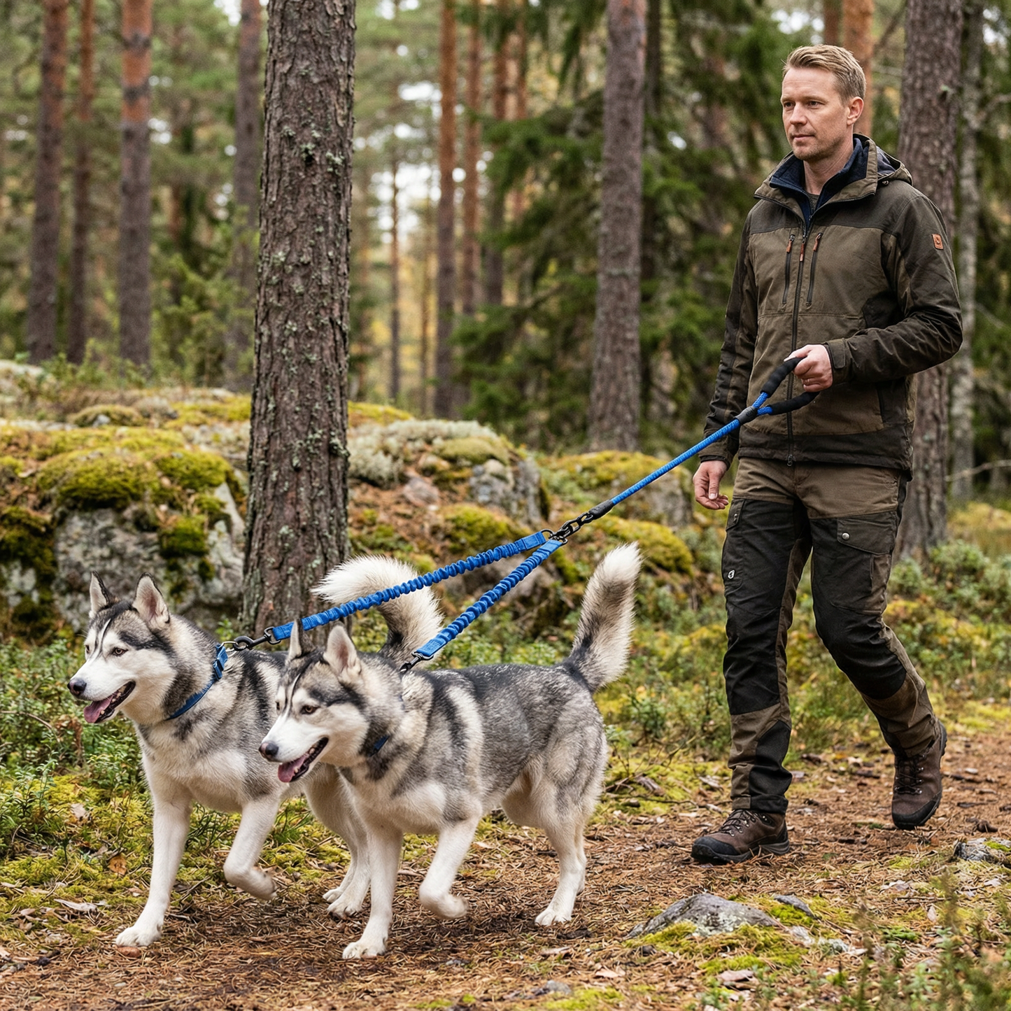 Enkel Anti-Trassel Dubbel Hundkoppel