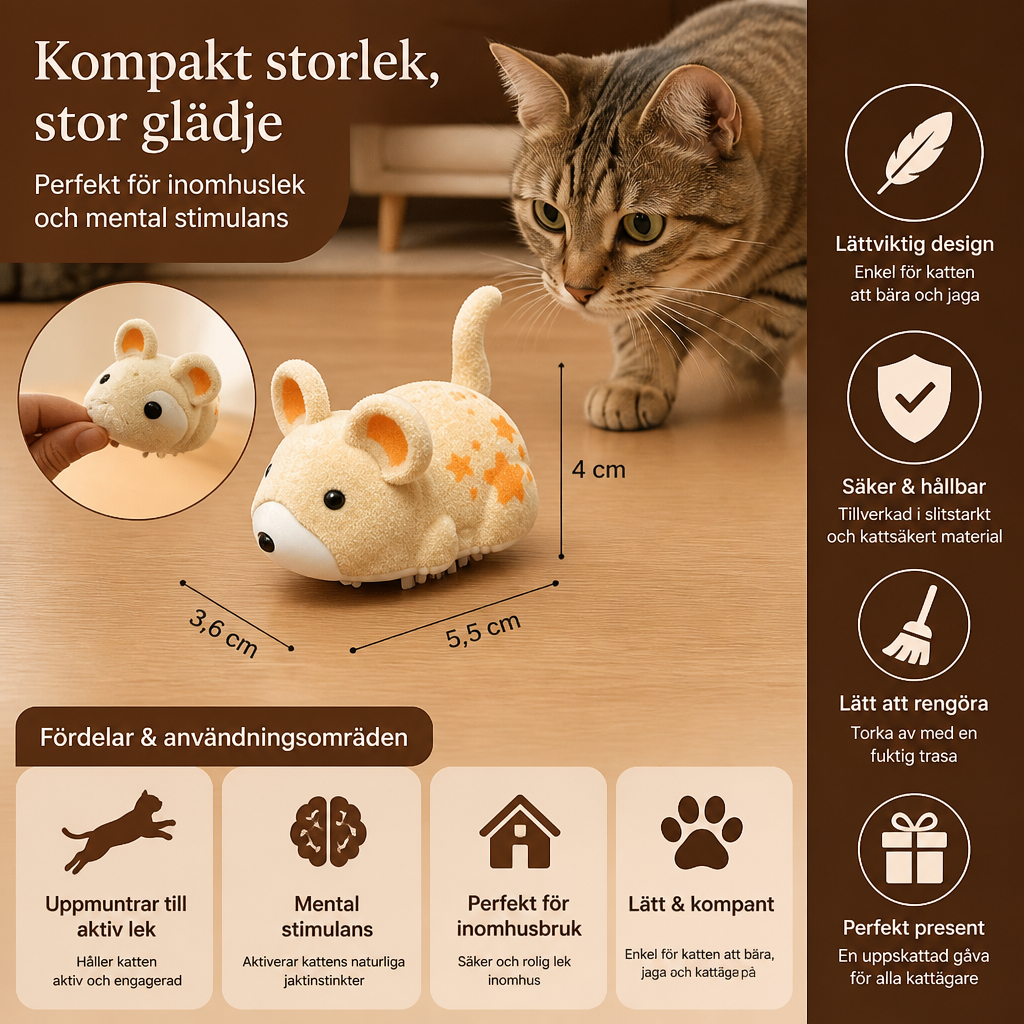 Aktiv hamsterleksak för katter inomhus