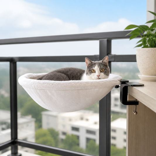 Premium Hängmatta För Katter För Skrivbord Och Hyllor