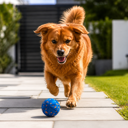 Interaktiv Laddningsbar Hundboll – Smart Rullande Och Tandvårdande Tuggleksak