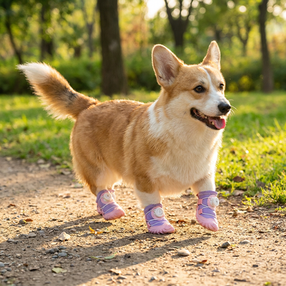 Skyddande Hundskor Med Justerbara Remmar För Bekväma Promenader Utomhus