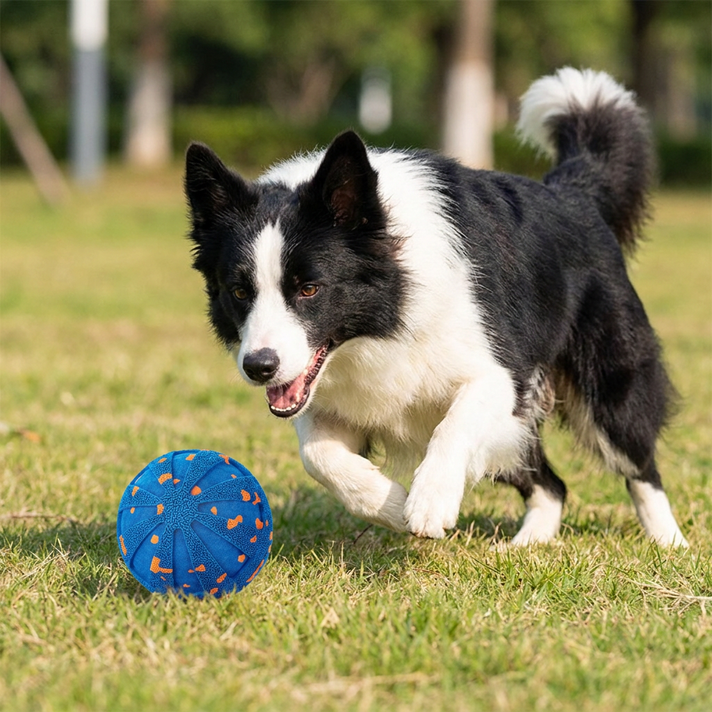Interaktiv Laddningsbar Hundboll – Smart Rullande Och Tandvårdande Tuggleksak