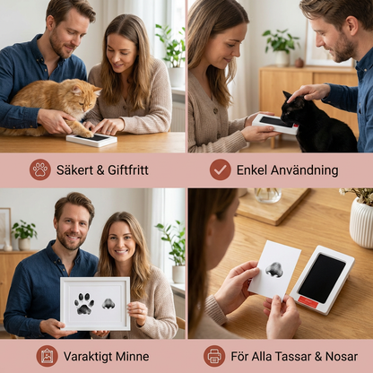Husdjur Tass- Och Nosavtryckskit – DIY Minneskit För Katt