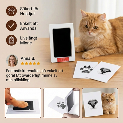 Husdjur Tass- Och Nosavtryckskit – DIY Minneskit För Katt