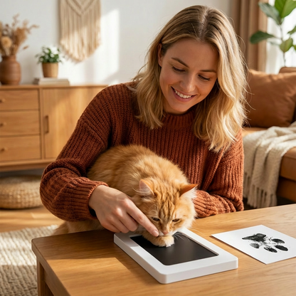 Husdjur Tass- Och Nosavtryckskit – DIY Minneskit För Katt