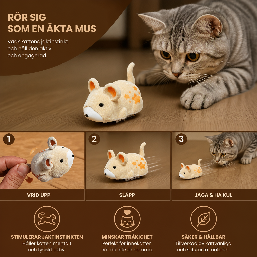 Aktiv hamsterleksak för katter inomhus