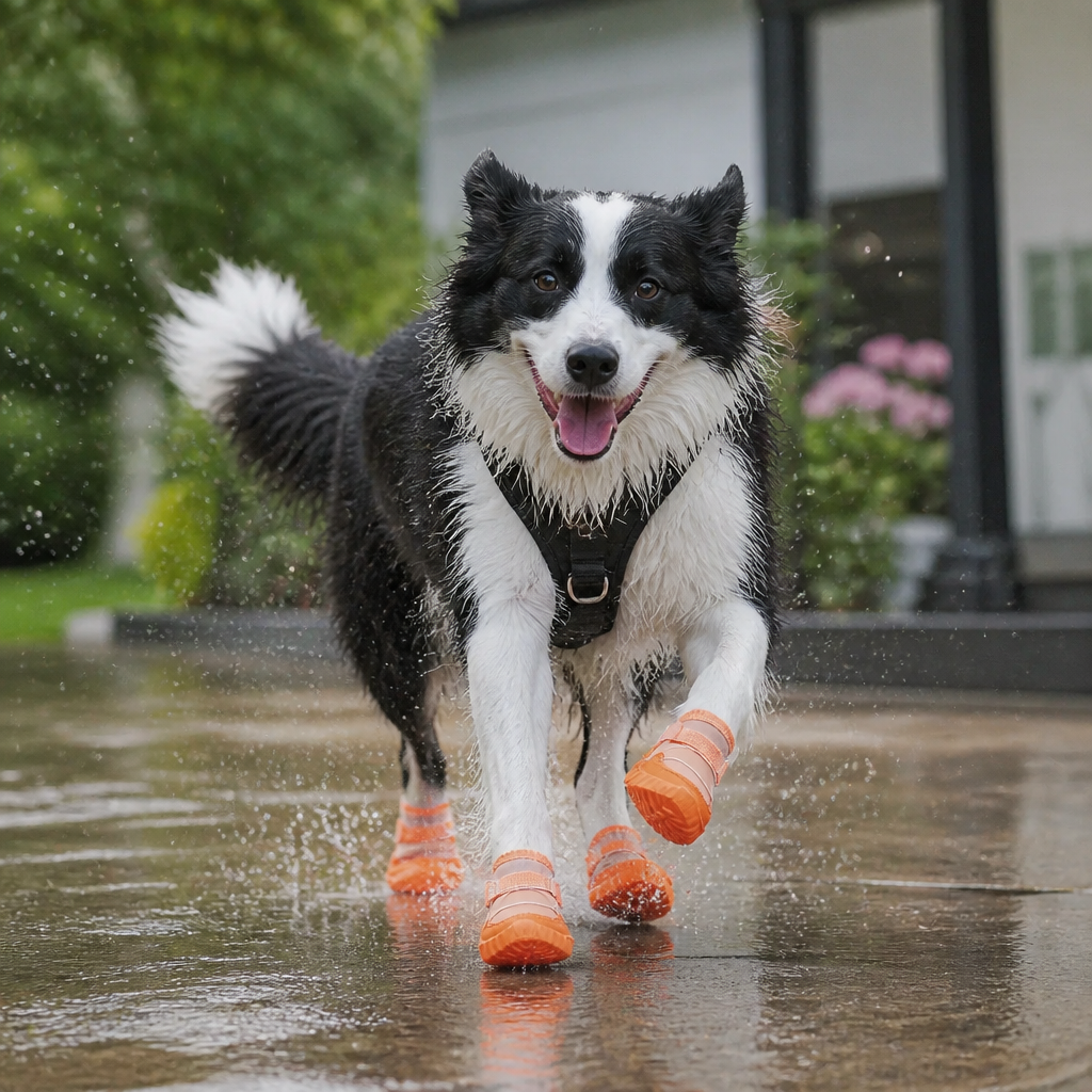 Skyddande Hundskor Med Justerbara Remmar För Bekväma Promenader Utomhus