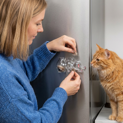 Kattmagnet för Morrhårsminnen – Minnesdisplay för Päls och Morrhår
