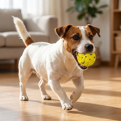 Interaktiv Laddningsbar Hundboll – Smart Rullande Och Tandvårdande Tuggleksak