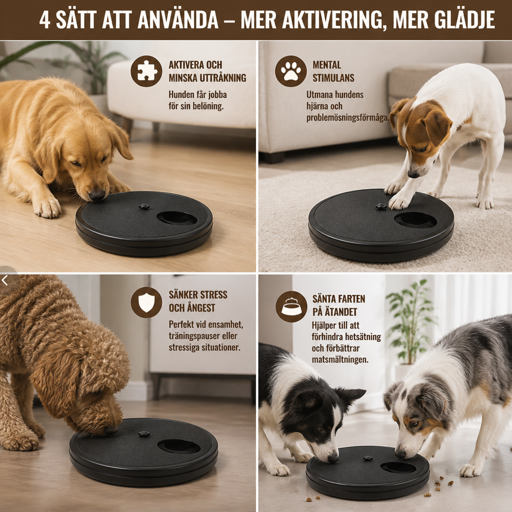 3-i-1 Interaktiv Klösleksak för Hundar med Godisdispenser