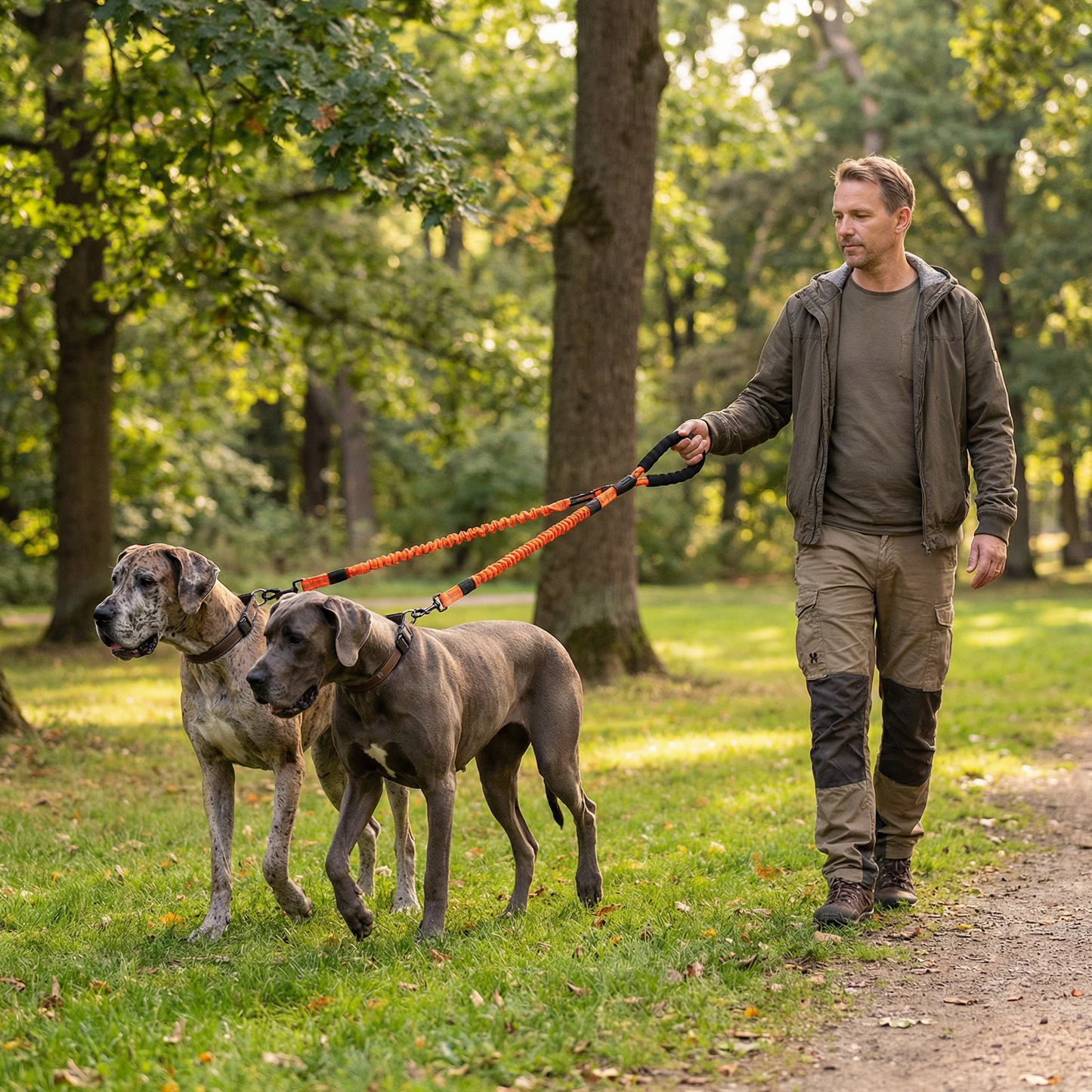 Enkel Anti-Trassel Dubbel Hundkoppel