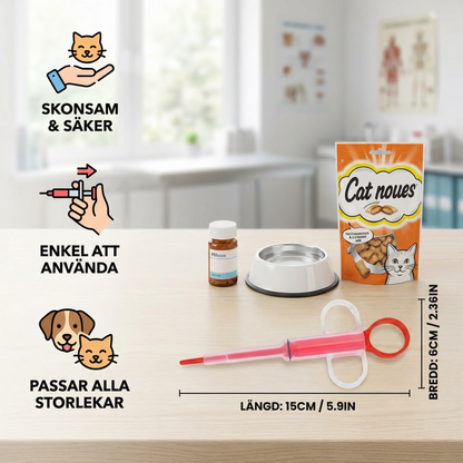 Pet Pill Shooter – Enkel medicindispenser för katter och hundar