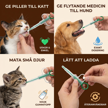 Pet Pill Shooter – Enkel medicindispenser för katter och hundar