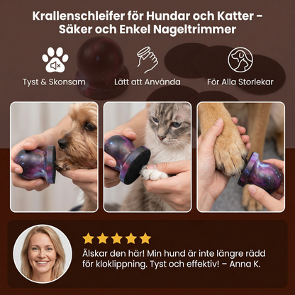 Krallenschleifer för Hundar och Katter – Säker och Enkel Nageltrimmer