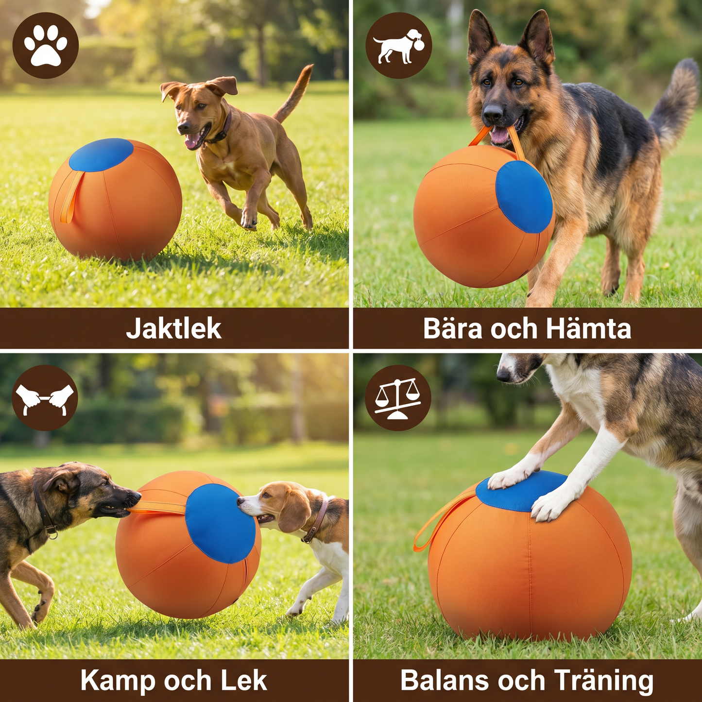 Slitstark Träningsboll med Överdrag för Hundar