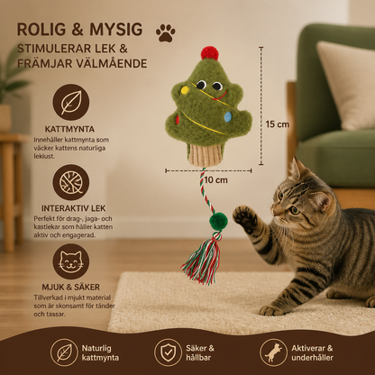 Julrepstavla Med Kattmynta För Katter
