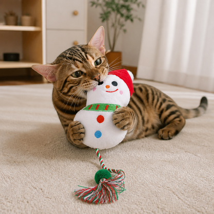 Julrepstavla Med Kattmynta För Katter