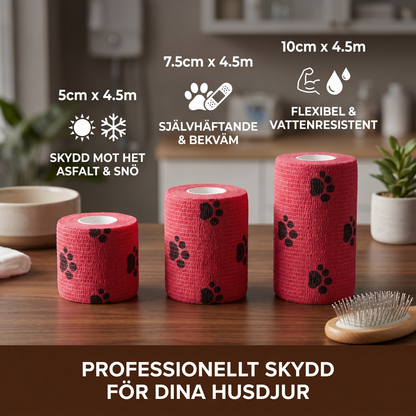 Självhäftande Skyddsbandage för Husdjur – Skydd mot Het Asfalt och Snö