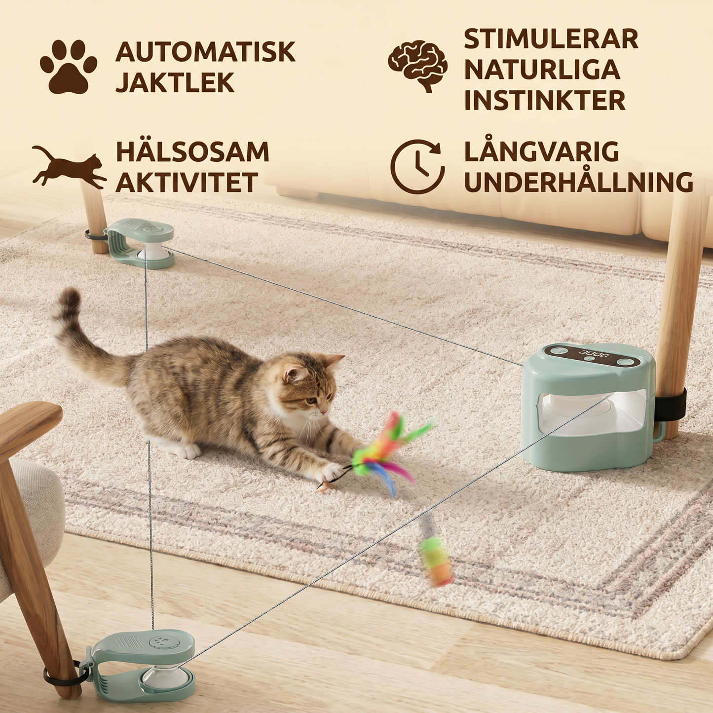 Automatisk Kattbana för Jaktlek