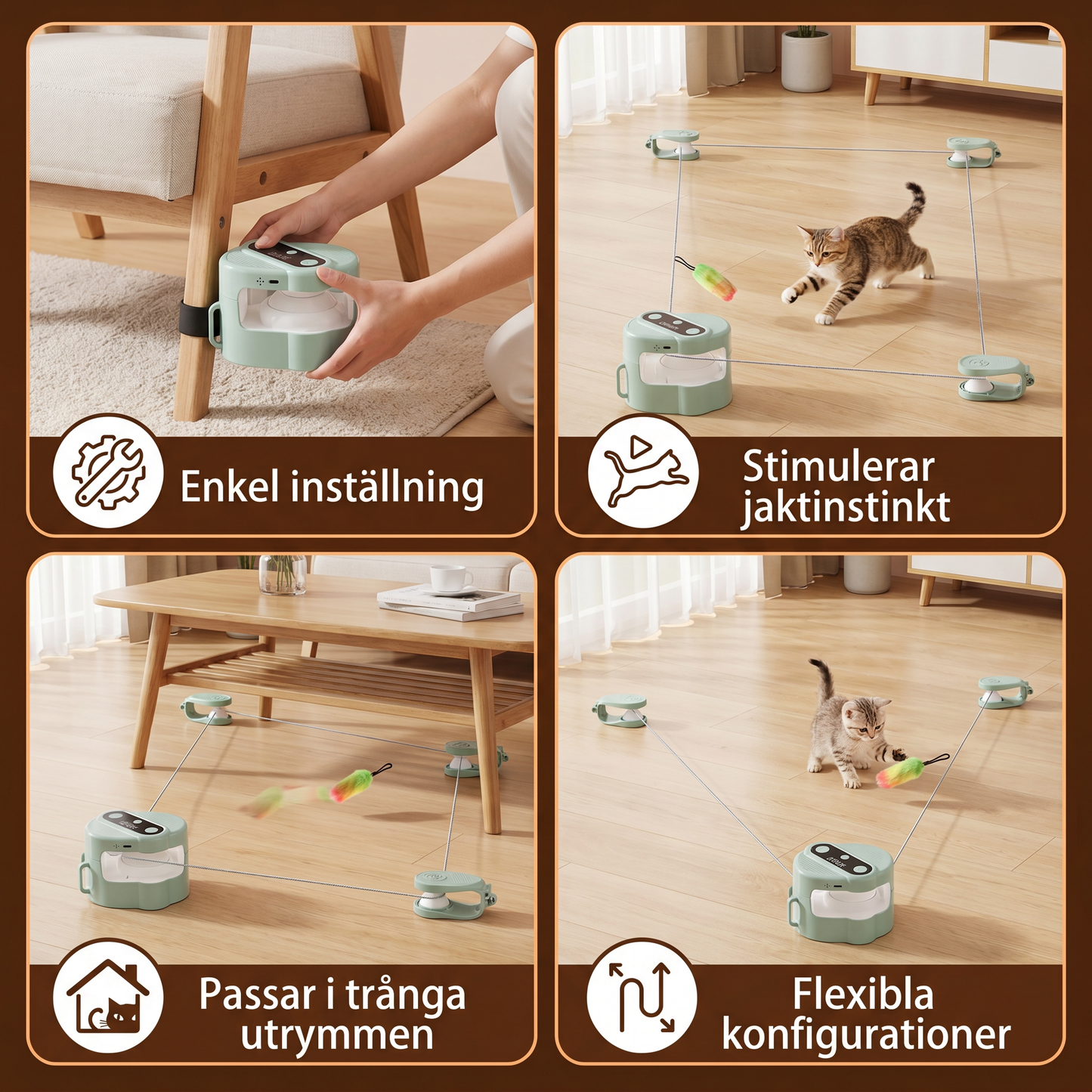 Automatisk Kattbana för Jaktlek