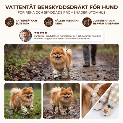 Vattentät Benskyddsdräkt För Hund – För Rena Och Skyddade Promenader Utomhus