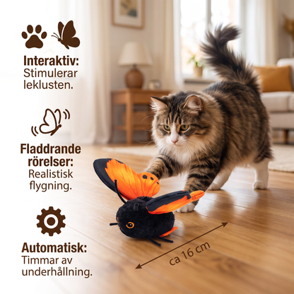 Interaktiv Fladdrande Fjärilskattleksak – Automatisk Flygande Teaser