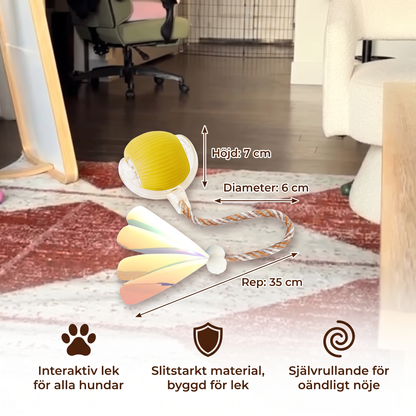 Förbättrad Smart Rullande Hundboll – Slitstark Interaktiv Leksak Med Nätstjärt