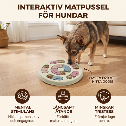 Interaktiv Matpussel För Hundar