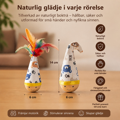 Naturlig Träleksak Vippa av Bokträ