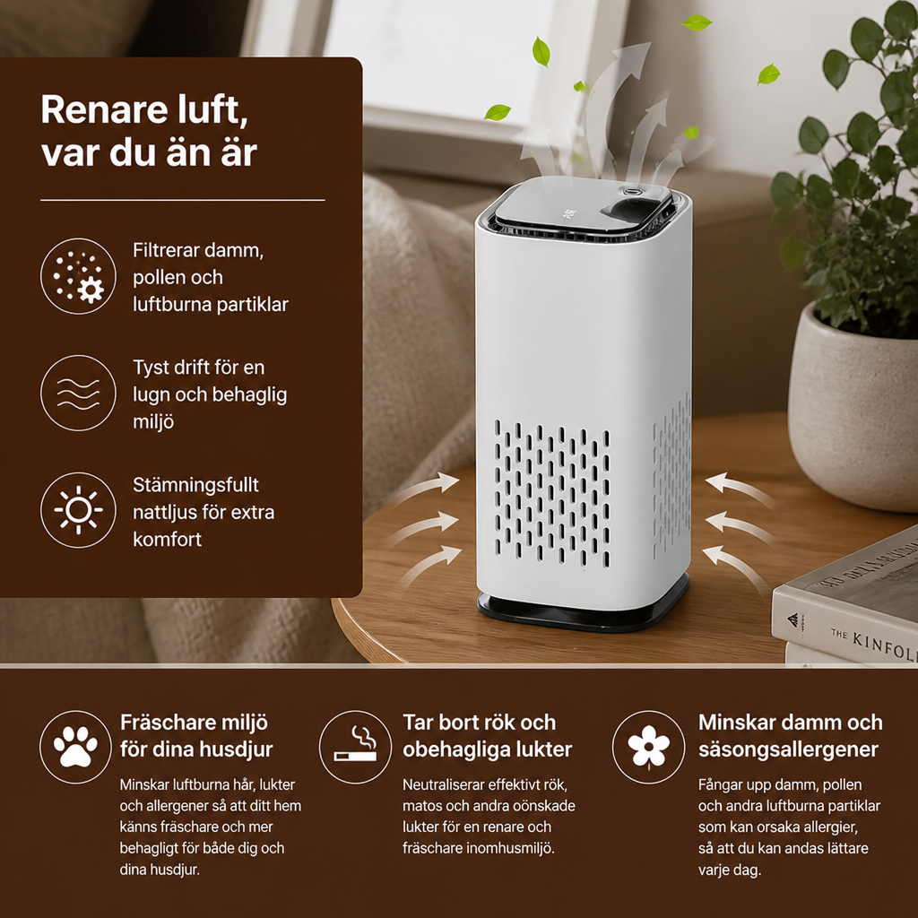 Luftrenare för husdjur
